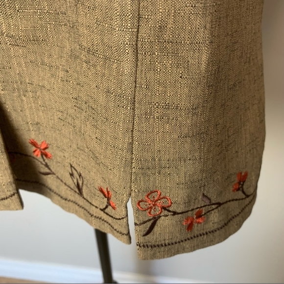 Sag Harbor Embroidered Short Sleeve Blazer Size 16 - Picture 8 of 9